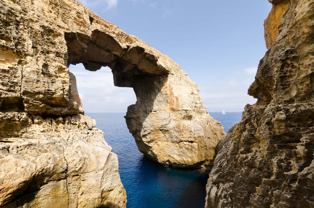 Wied il-Mielah Window, Gozo, Malta