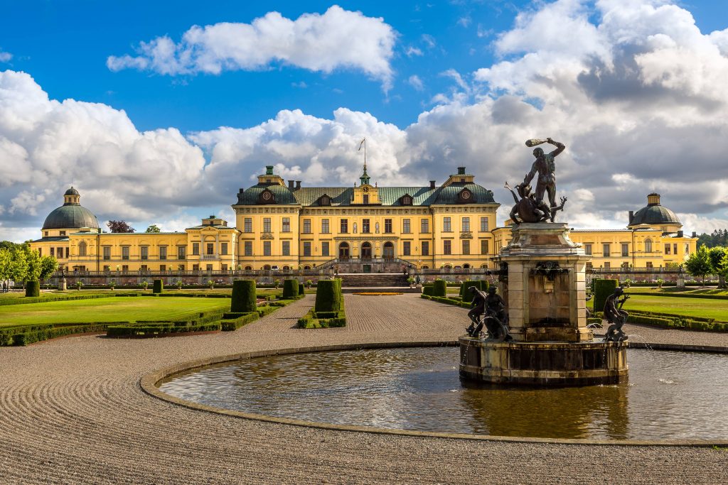 Midnight sun Sweden- Drottningholm Palace