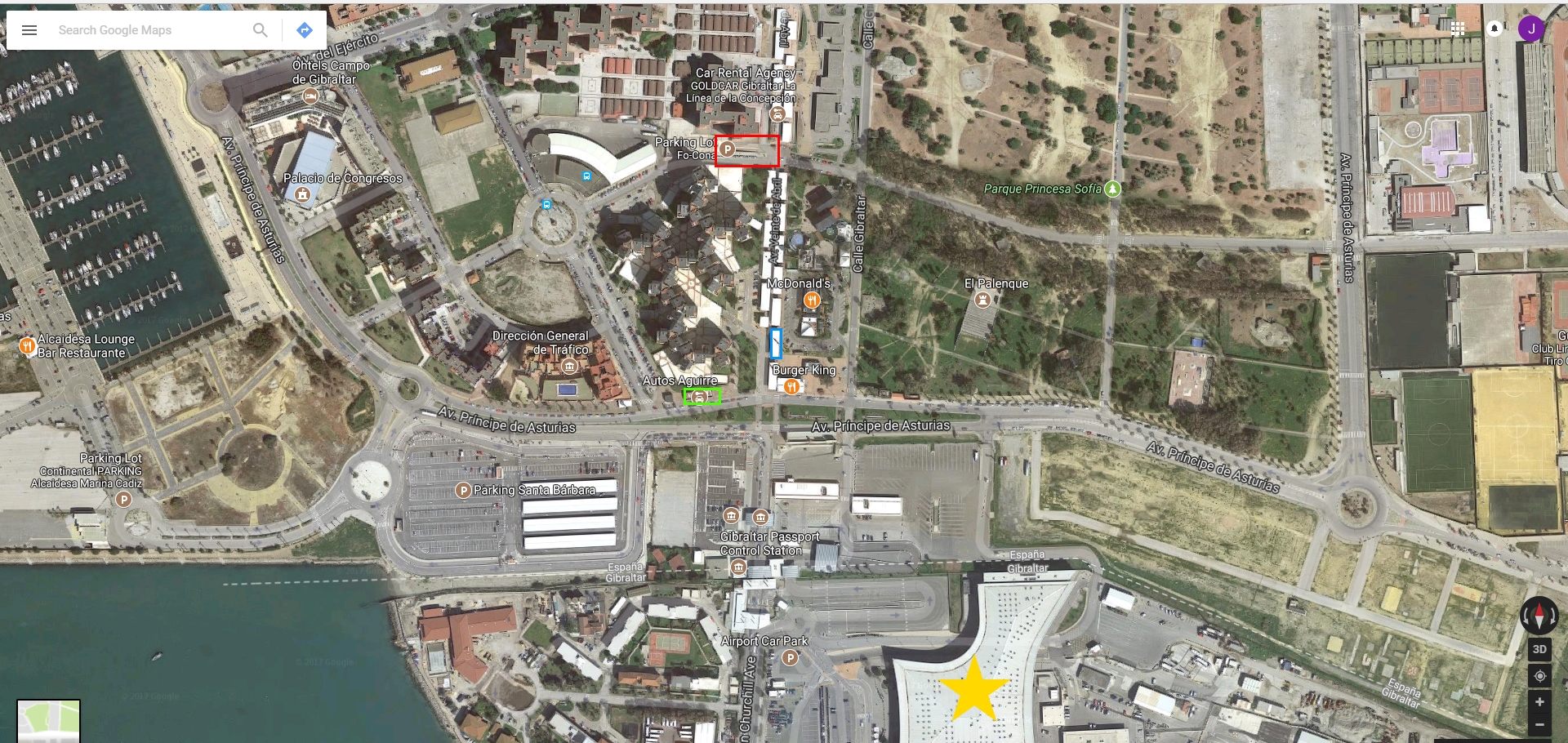 Guide to Collecting your Hire Car at La Linea or Gibraltar Airport