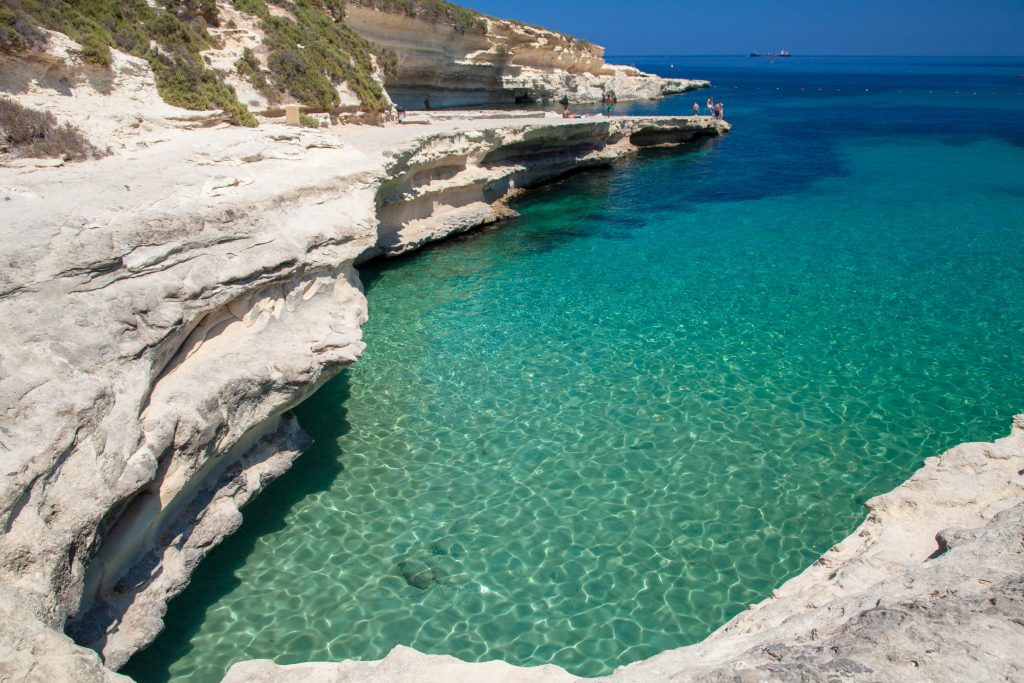 Best beaches in Malta: St Peter's Pool