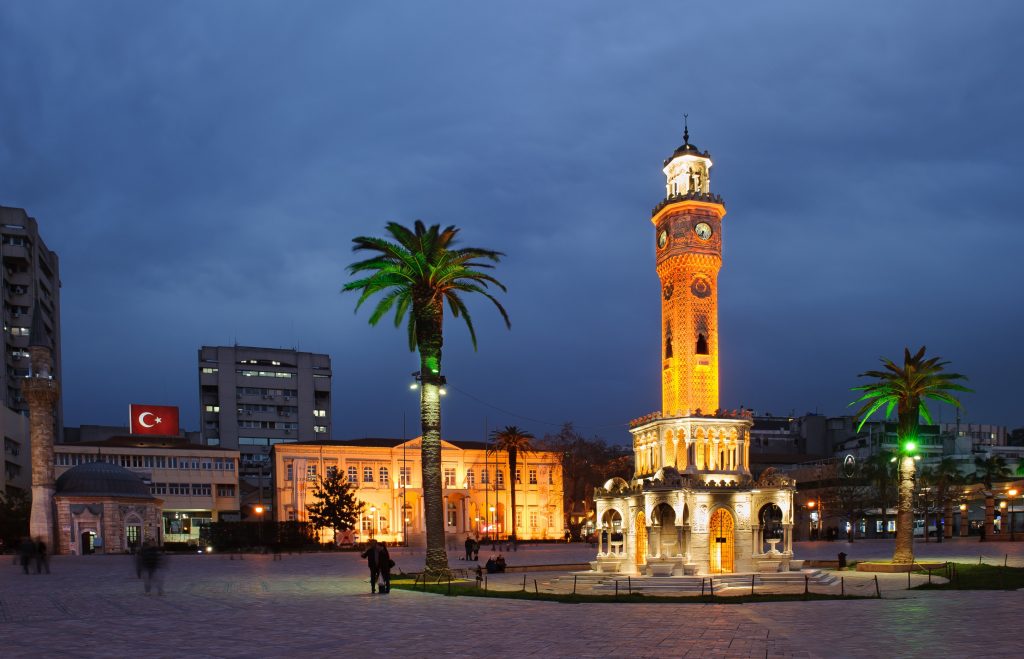 The Clock Tower in Izmir, Turkey