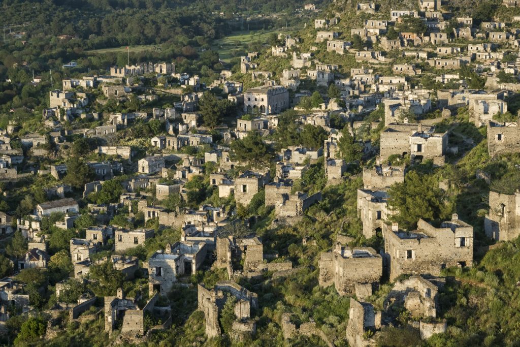 Abandoned village of Kayakoy in Turkey