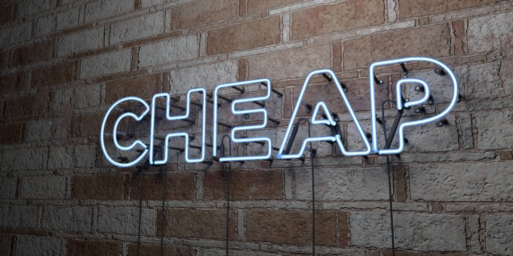 Cheap neon sign