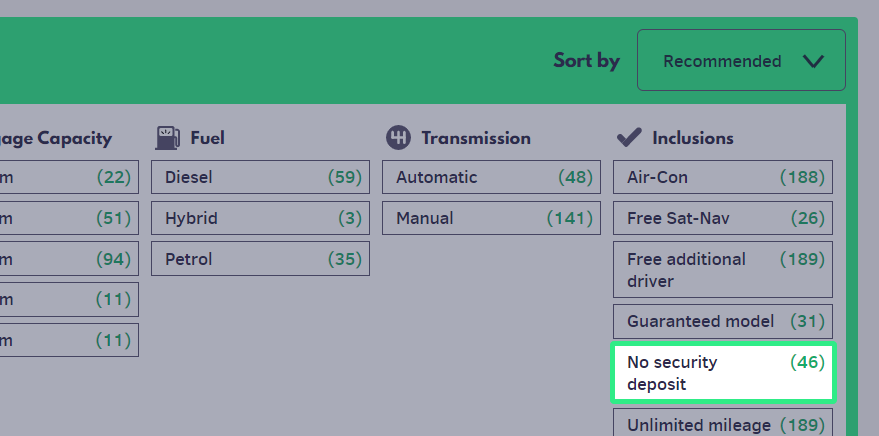 filter security deposit